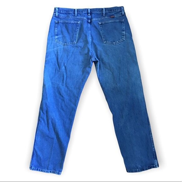 Rustler High Rise Blue Jeans 40 x 32 - Picture 3 of 6